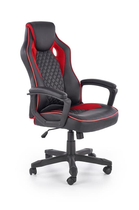 Кресло компьютерное BAFFIN (черный/красный)