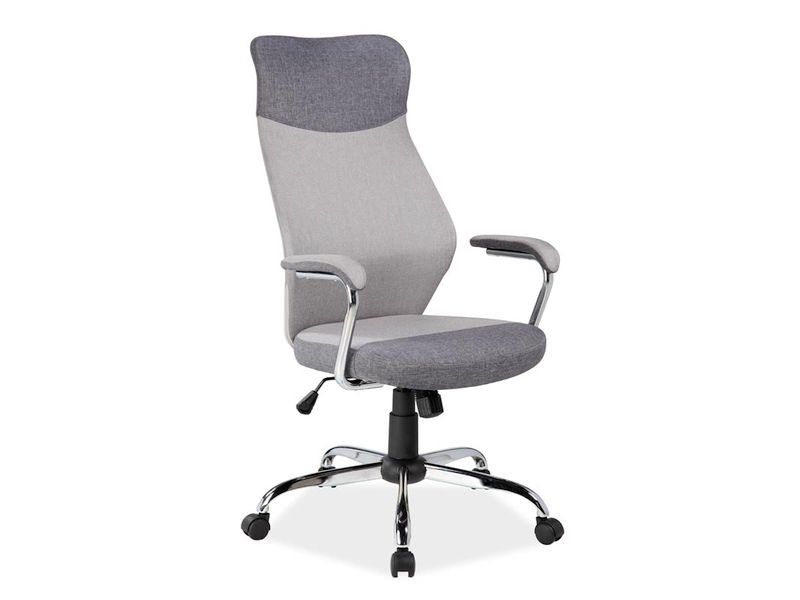 Кресло компьютерное Q-319 (светло-серый/темно-серый)
