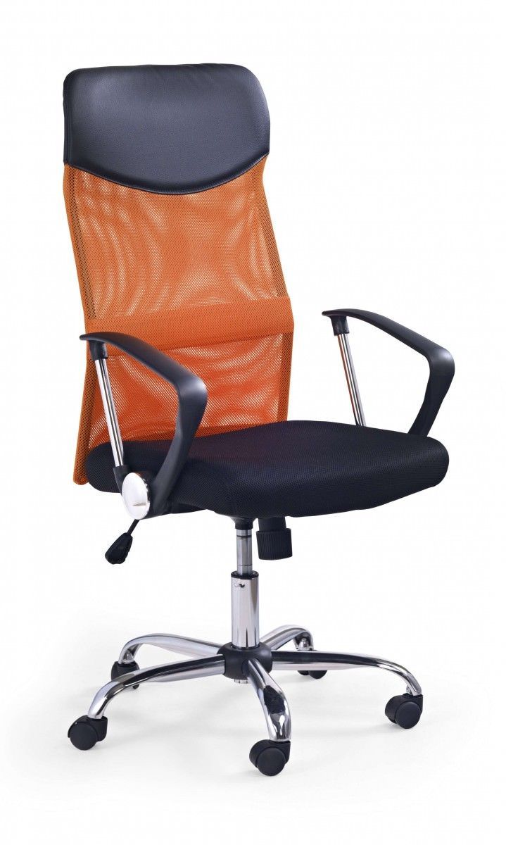 Кресло компьютерное VIRE (черный/оранжевый)