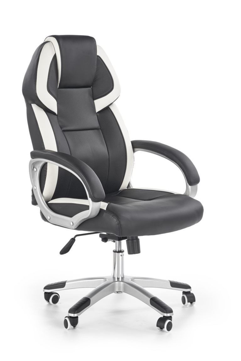 Кресло компьютерное BARTON (черный/белый)