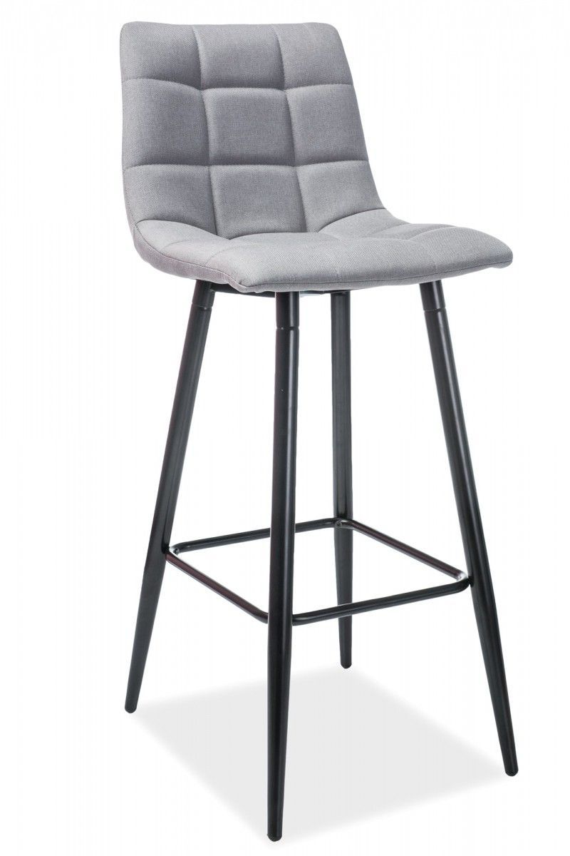 Барный стул SPICE (серый/черный мат)