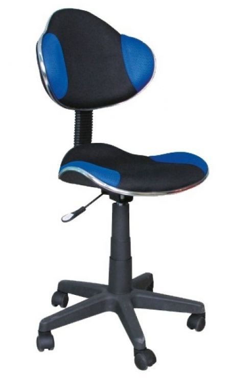 Кресло компьютерное Q-G2 (синий/черный)