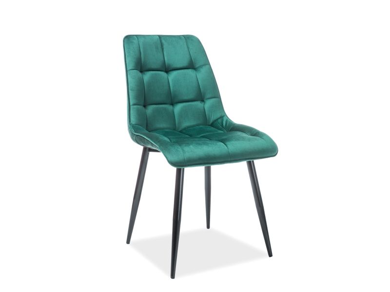 Стул CHIC Velvet Bluvel 78 зеленый/черный