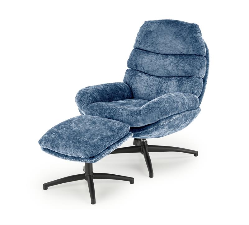 Кресло  DARIO синий/черный