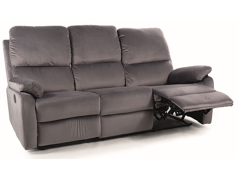 Диван SPENCER 3 Velvet Bluvel 14 раскладной, серый