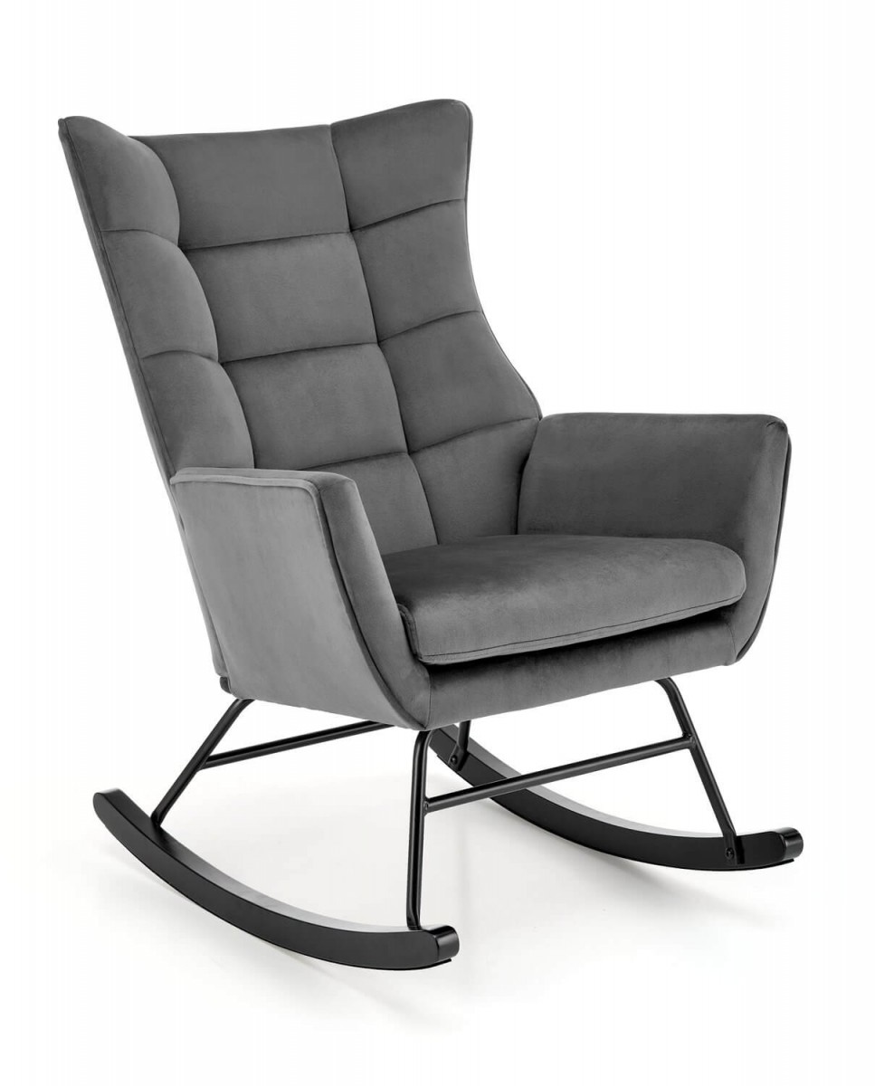 Кресло-качалка BAZALTO (серый)