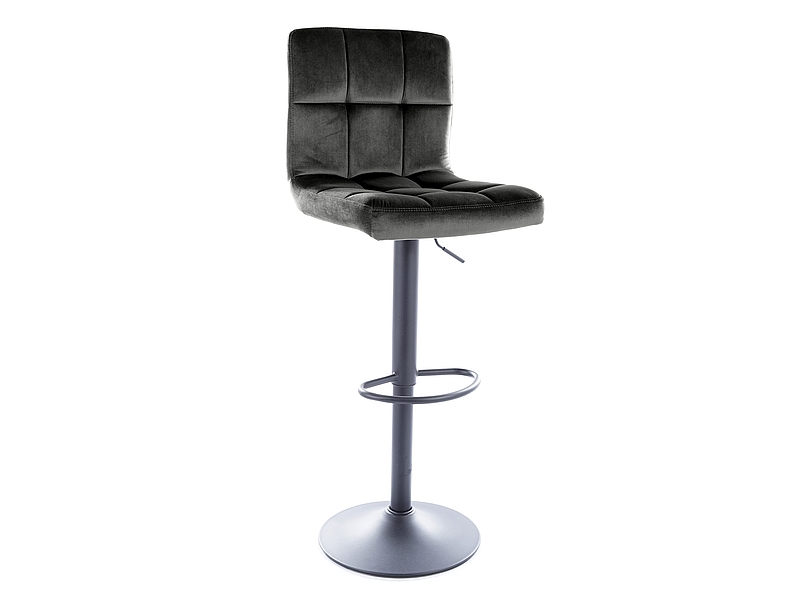 Стул барный C105 Velvet Bluvel 19 черный/черный