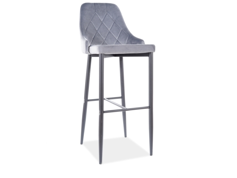 Барный стул TRIX B H-1 (серый/черный)