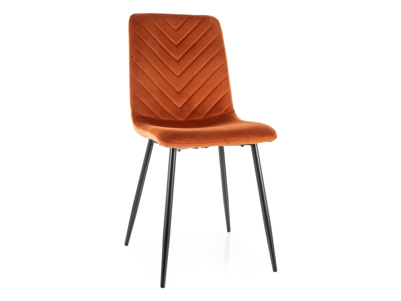 Стул DAREN Velvet Bluvel 4215 корица/черный
