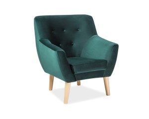 Кресло NORDIC 1 Velvet Bluvel 78 (зеленый)