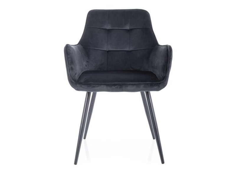 Стул кухонный LEMON Velvet Bluvel 19 (черный/черный)
