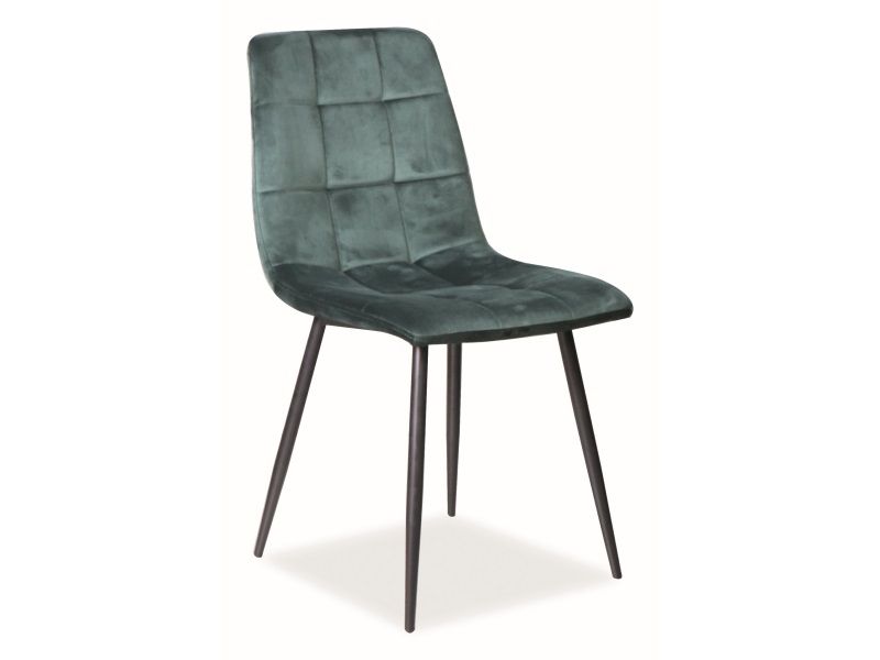 Стул MILA Velvet Bluvel 78 зеленый/черный мат