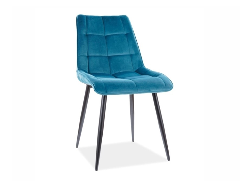 Стул CHIC Velvet Bluvel 85 бирюзовый/черный