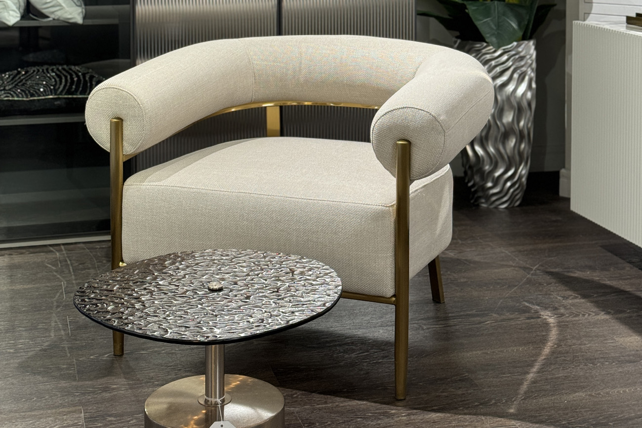 GY-08842 Кресло серое/матовое золото 95,5*82*77см