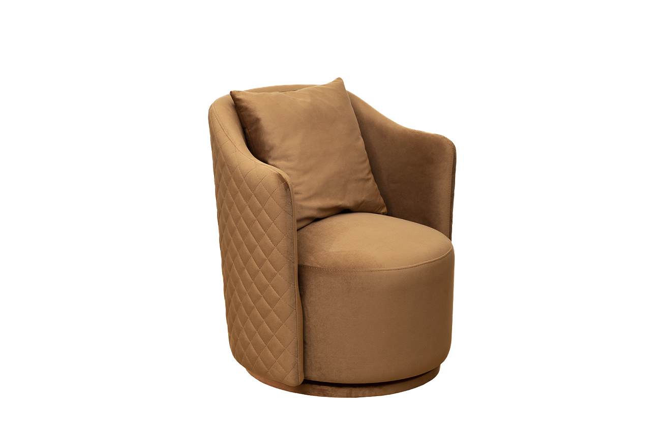 Кресло Верона Базовая(Verona Basic) вращающееся велюр коричн. Colt004-KOR 70*77*80см