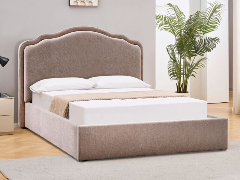 Кровать FLORENCJA Raven 30 темно-бежевый 160/200