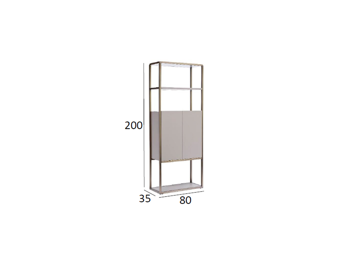 58DB-SH16061B Стеллаж Космос (Space) тип B 80*35*200см