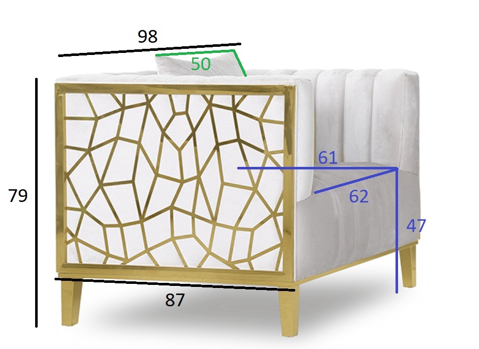 102AN-KRES-8681-SER Кресло Базель (Basel), велюр серый 98*87*79см