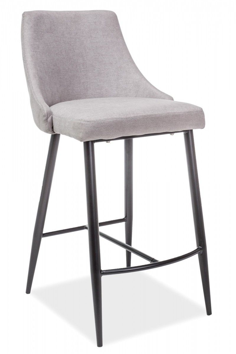 Барный стул NOBEL H-1 (серый/черный мат)