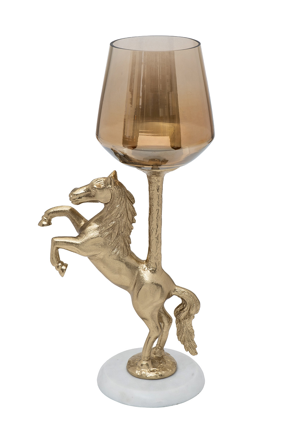 69-21003 Подсвечник декоративный "Лошадь (Horse)" 19,5*12,5*38,5см