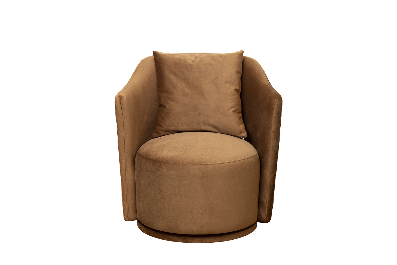 Кресло Верона Базовая(Verona Basic) вращающееся велюр коричн. Colt004-KOR 70*77*80см