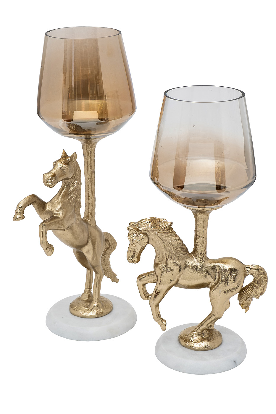 69-21003 Подсвечник декоративный "Лошадь (Horse)" 19,5*12,5*38,5см
