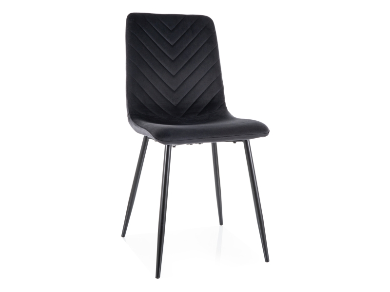 Стул DAREN Velvet Bluvel 19 черный/черный