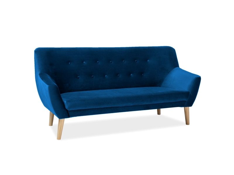 Диван NORDIC 3 Velvet Bluvel 86 (синий)