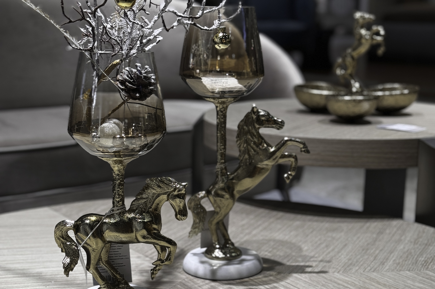 69-21003 Подсвечник декоративный "Лошадь (Horse)" 19,5*12,5*38,5см