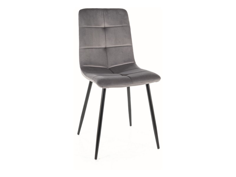 Стул IVO Velvet Bluvel 14 серый/черный