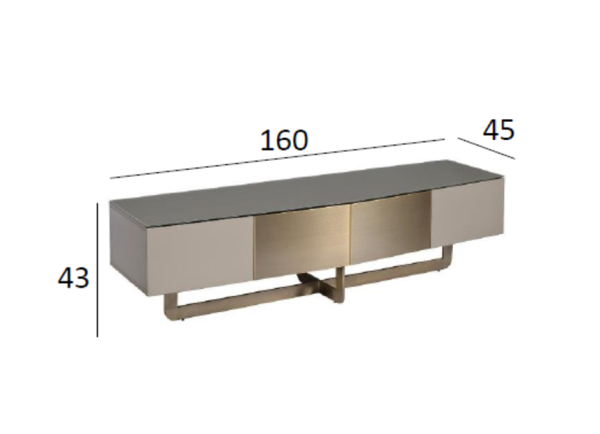 58DB-TV14803S Тумба под телевизор Космос (Space) S 160*45*43см