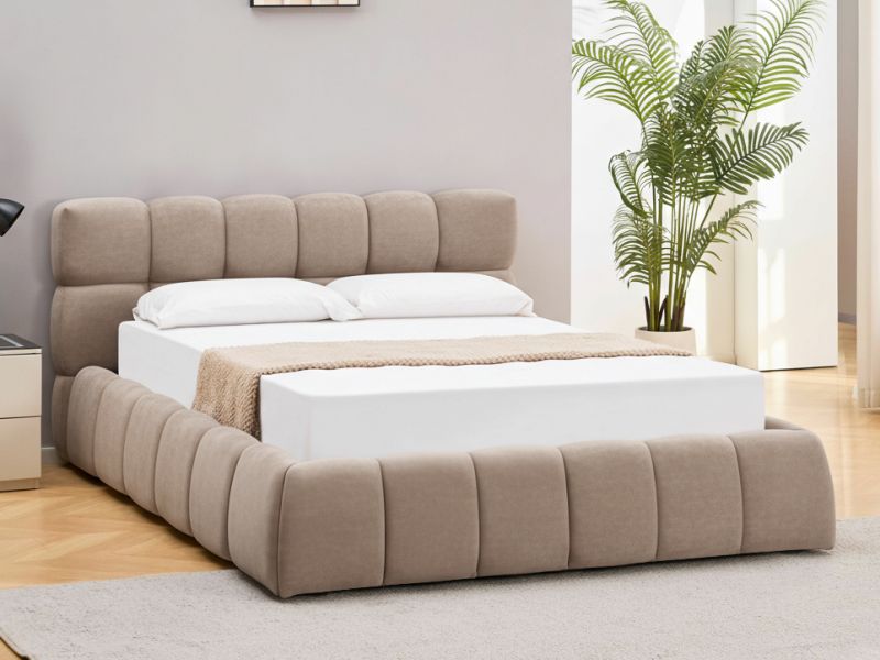 Кровать PARMA Velvet Bluvel 40 темно-бежевый 160/200