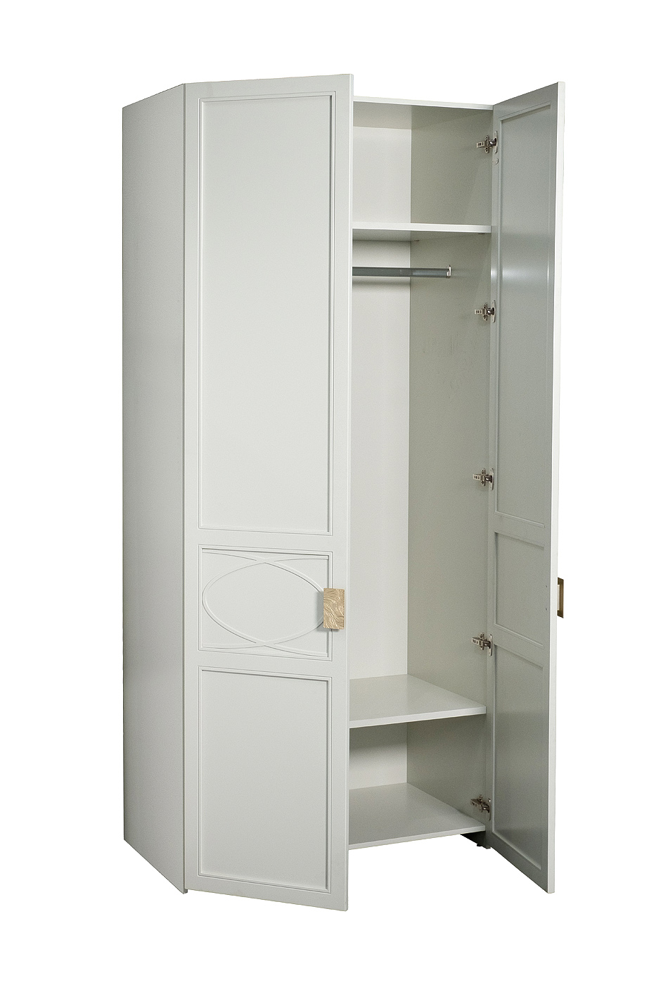 151SV-00009 Шкаф двухдверный бежевый 230*100*58см