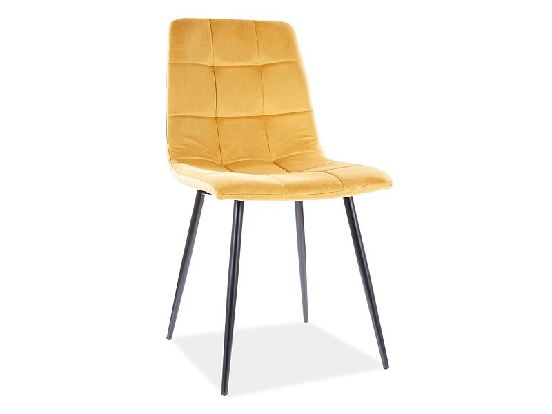 Стул MILA Velvet Bluvel 68 карри/черный