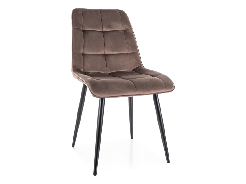 Стул CHIC Velvet Bluvel 38 капучино/черный