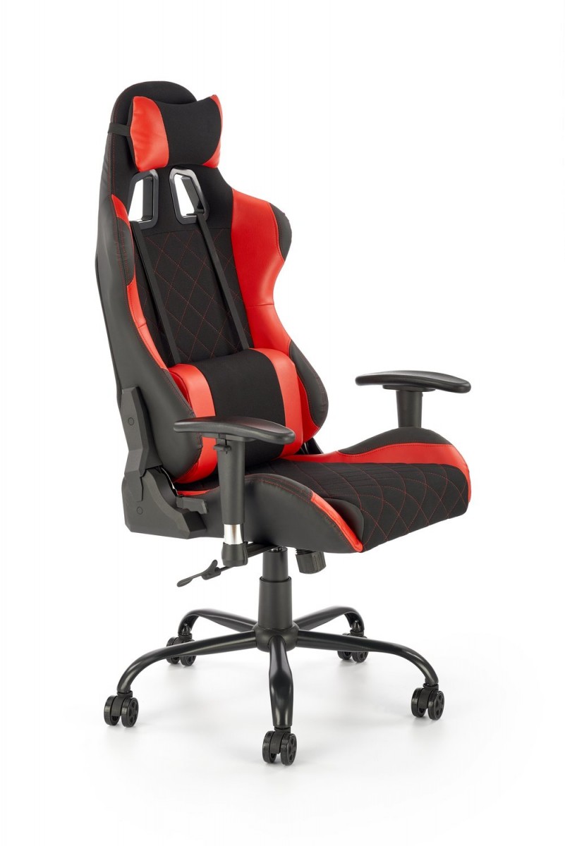 Кресло компьютерное DRAKE (красный/черный)