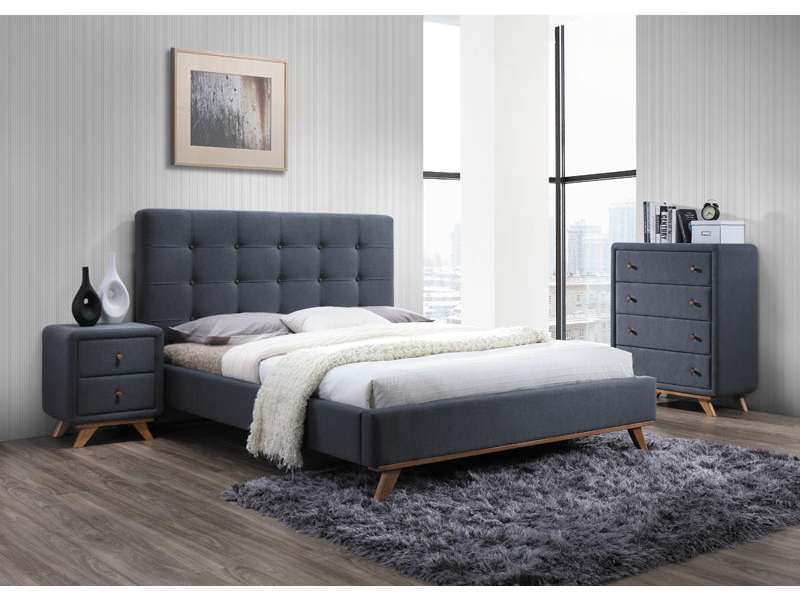 Кровать MELISSA (серый) 160/200