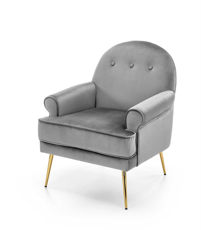 Кресло SANTI (серый/золотой)