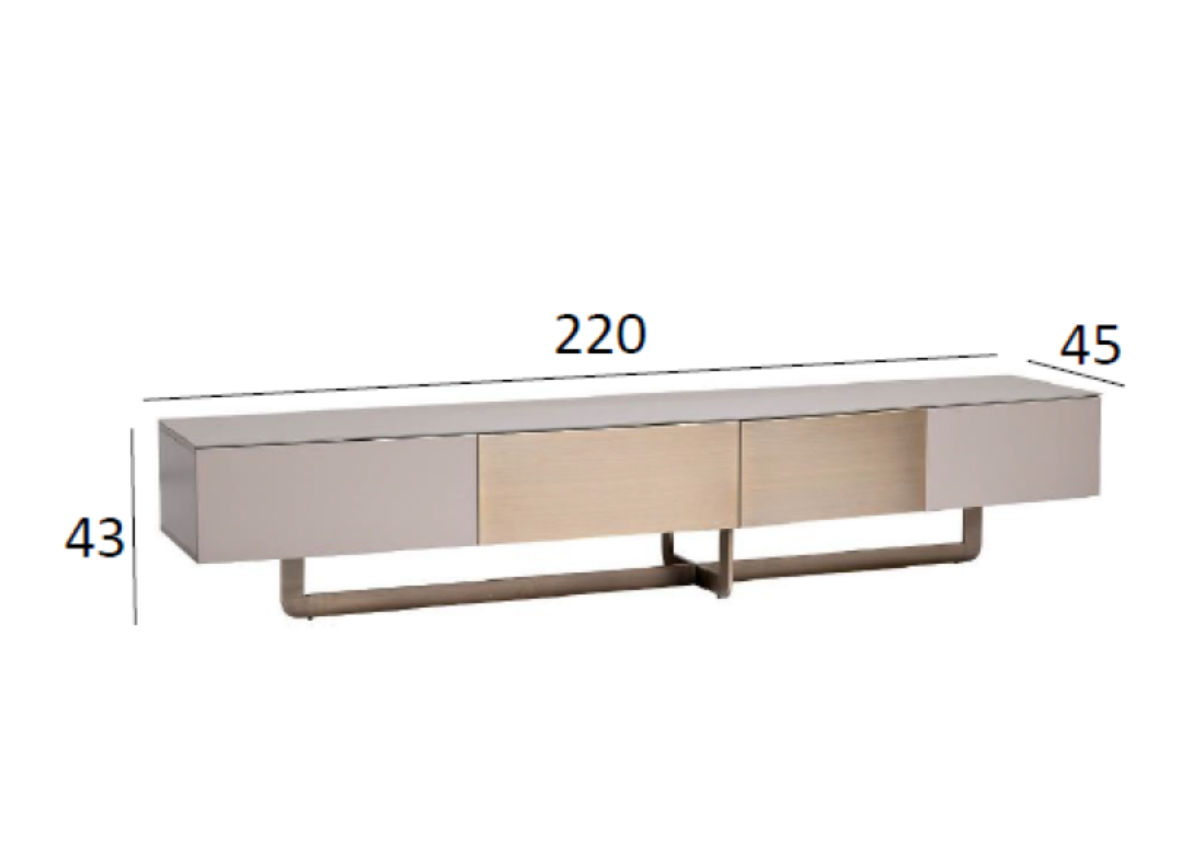 58DB-TV14803 Тумба под телевизор Космос (Space) L 220*45*43см
