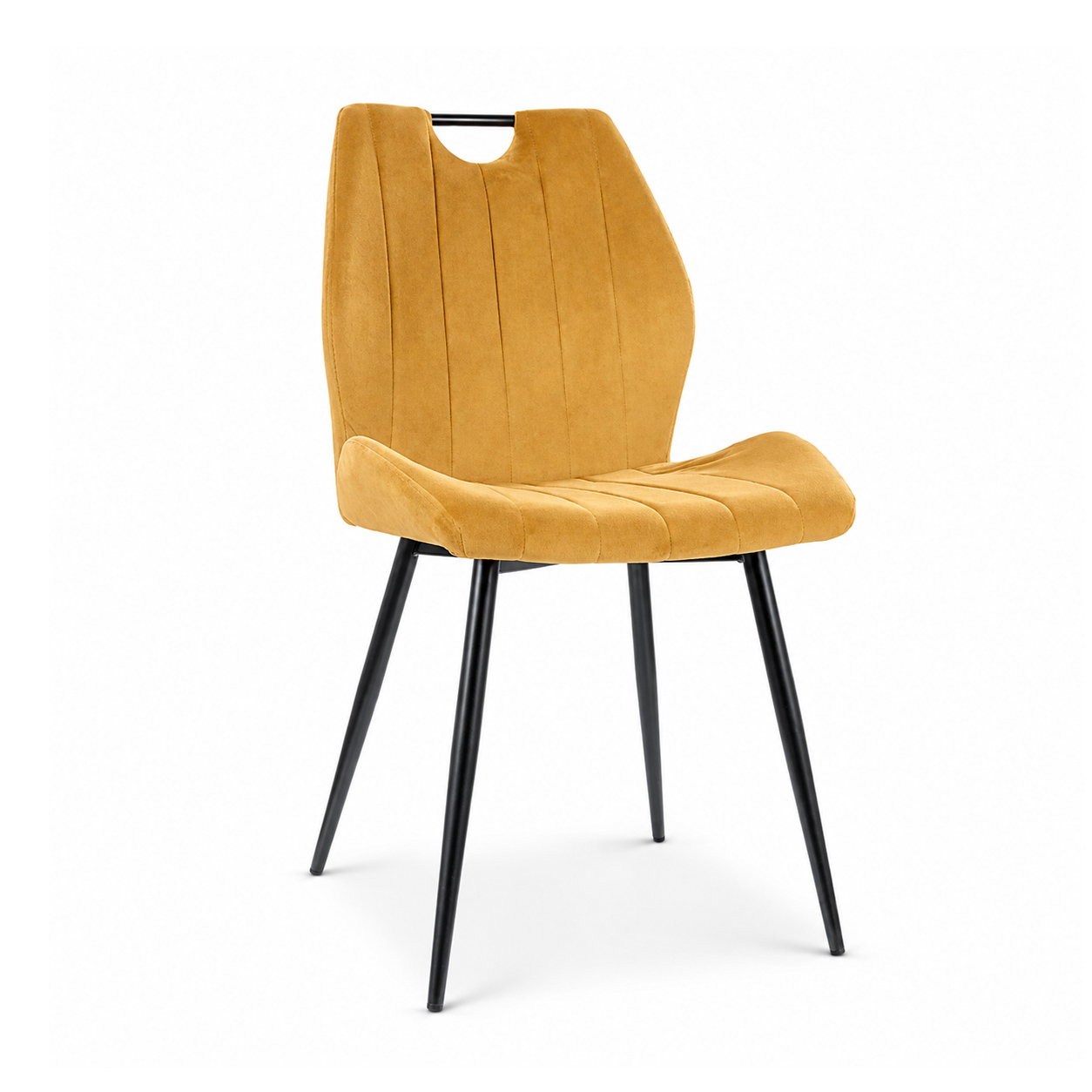 Стул ARCO Velvet Bluvel 68 карри/черный