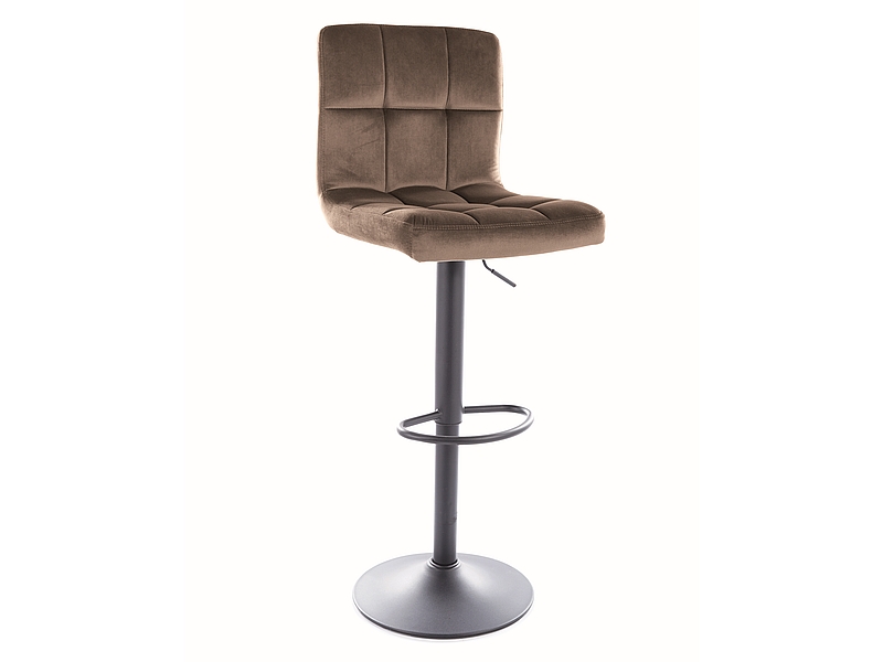 Стул барный C105 Velvet Bluvel 40 темно-бежевый/черный