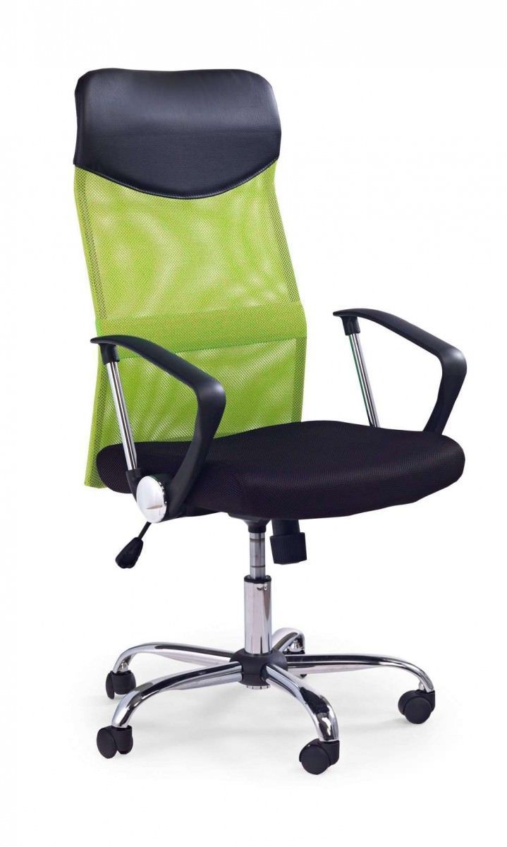 Кресло компьютерное VIRE (черный/зеленый)