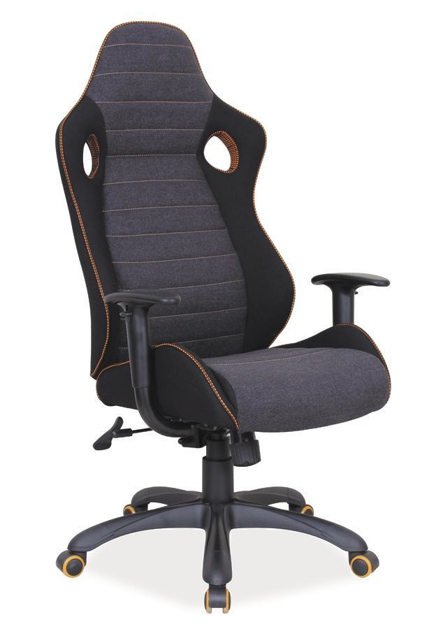 Кресло компьютерное Q-229 (черный/серый)