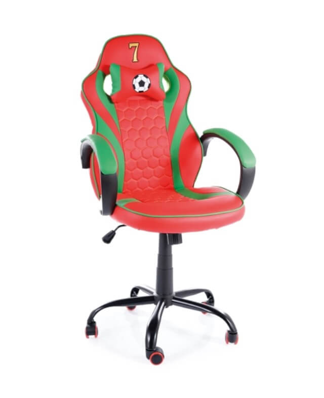 Кресло компьютерное PORTUGAL (красный/зеленый)