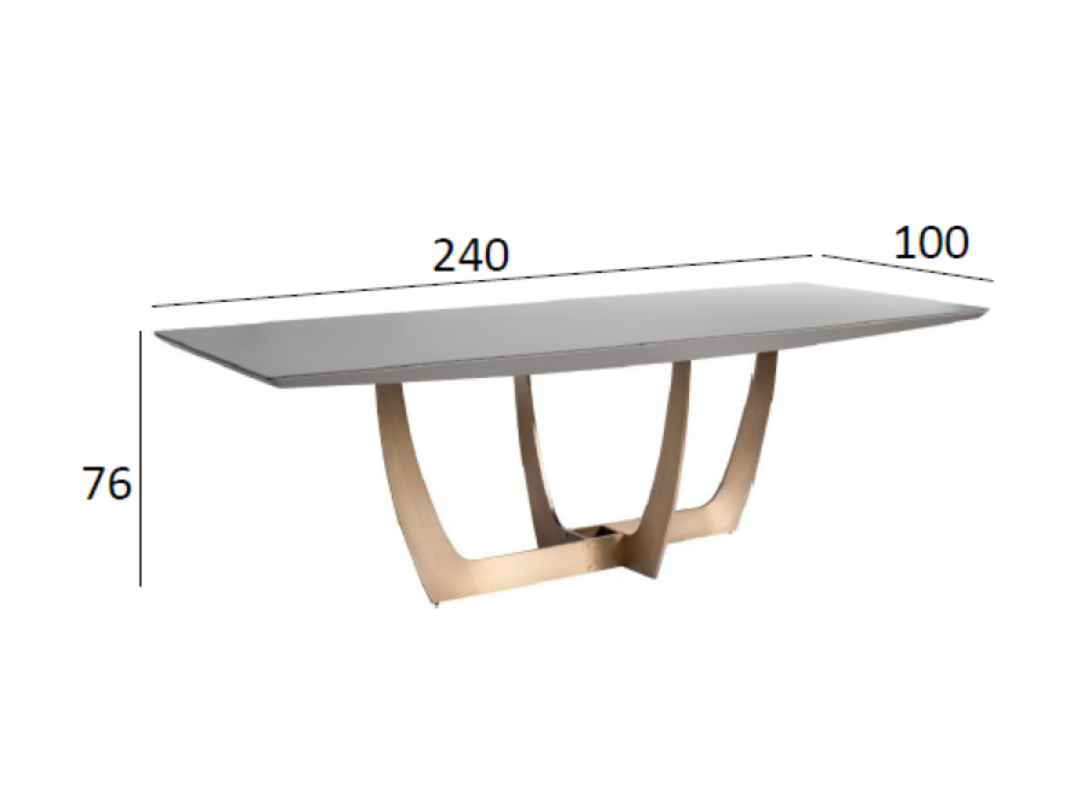 58DB-DT14803 Стол обеденный Космос (Space) L 240*100*76см