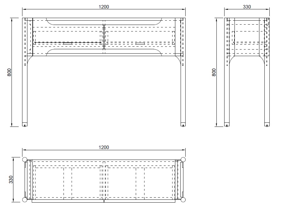 77IP-GD007-KONS Консоль Гримальди (Grimaldi) 120*33*80см