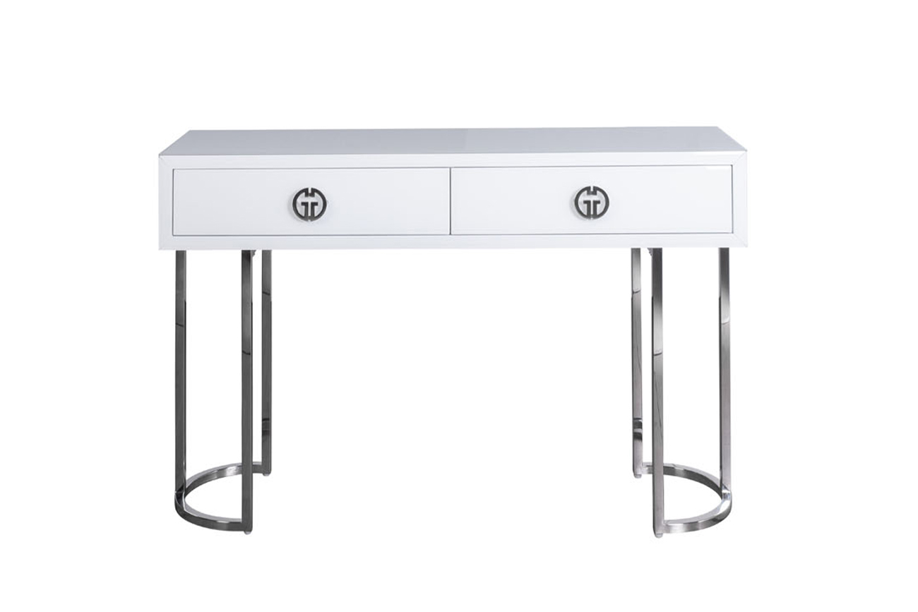 KFG16702 Консоль GD 2 ящика белая 120*30*78см