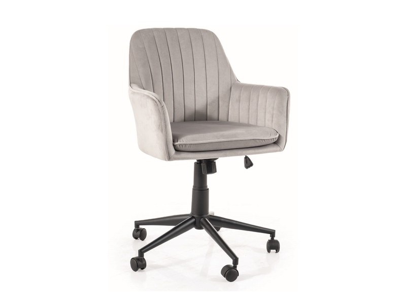 Кресло компьютерное Q-886 Velvet Bluvel 03 светло-серый