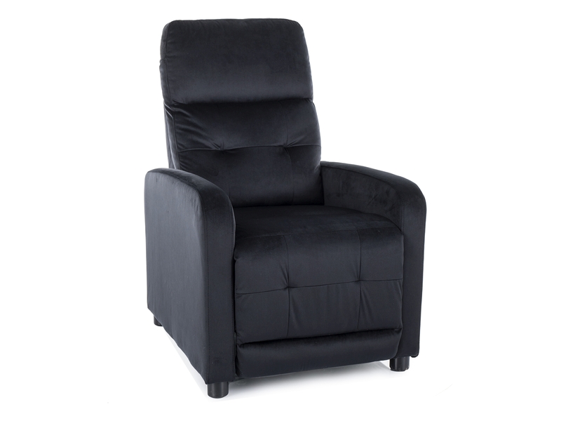 Кресло  OTUS Velvet Bluvel 19 раскладное, черный