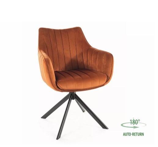 Стул AZALIA Velvet Bluvel 4215 корица/черный